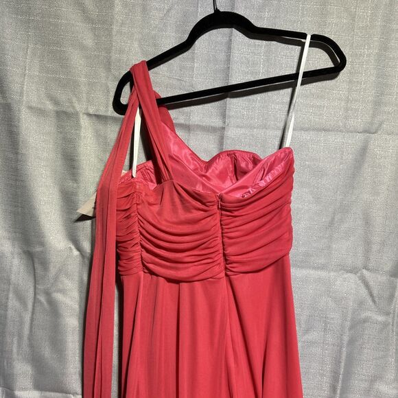 Ignite Evenings by Carol Lin Coralone shoulder formal dress sz 10 bridesmaid - Picture 7 of 9